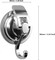 No drill suction cup hooks for bathroom 2 Pack Shower Towel Suction Hooks, Wall Mount Towel Holder, Silver